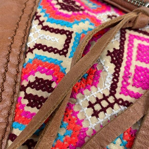 The Sak Women's Embroidered Equestrian Aztec Pattern Metal-Stud Crossbody Bag - Picture 6 of 13